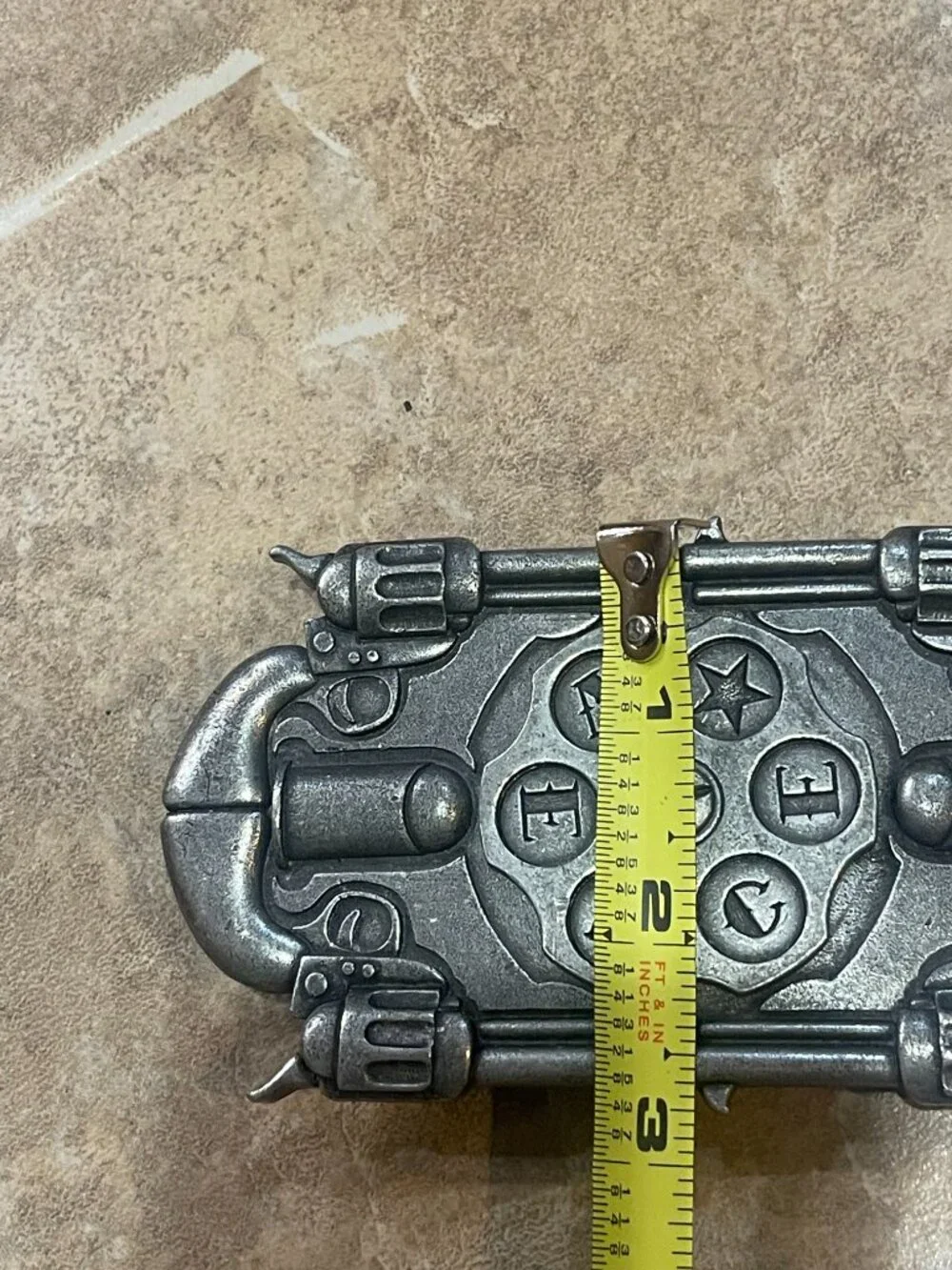 Veece Y2K Spinning Revolver Western Cowboy Belt Buckle